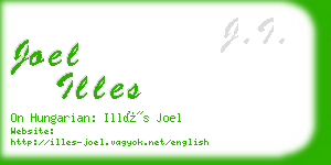 joel illes business card